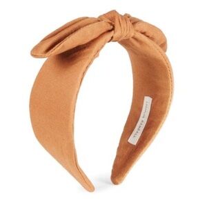 LOEFFLER RANDALL Meadow Bow Headband in Rust